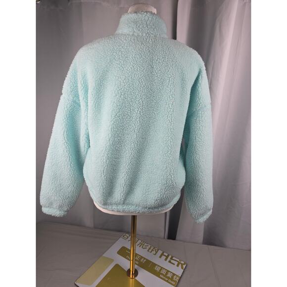 DSG Cozy Fleece‎ Full Zip Girls Large Sherpa Shoreside Blue - Picture 11 of 16
